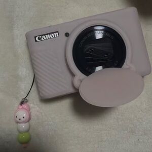 Canon Pink Digital Camera with Charm